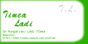 timea ladi business card