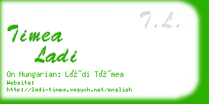 timea ladi business card